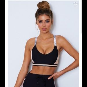 Sporty Spice Sports Bra Black/Apricot- Sarah’s Day